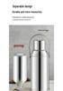 Stainless Steel Electric Kettle and Thermos Flask - Large Capacity, Insulated Water Bottle for Dorm or Home.