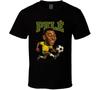 Pele Vintage Retro Karikatur T-Shirt Herren Damen T-Shirts Top