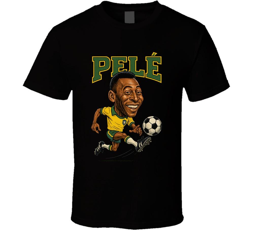 

Pele Vintage Retro Caricature T Shirt Mens Womens Tees Top 3XL