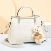 Fashion Women's Handbag  New Women's Shoulder Bag Large Capacity Soft Leather Multi Layer Women's Bag Bear Pendant Tote Bag
