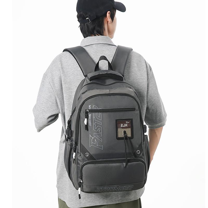 Capacity Large Simple Backpack With Letter Print Designs For High School Student