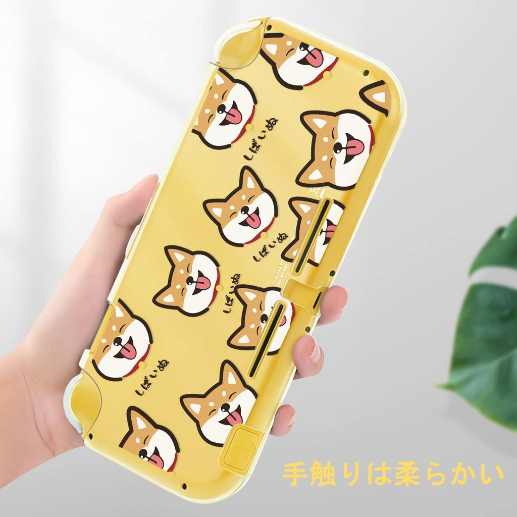 DLseego Switch Lite Clear Nintendo Switch Lite Transparent Switch Lite Clear Separable PC Ultra Easy To Scratch Full Shiba Inu Case, Case, Cover,