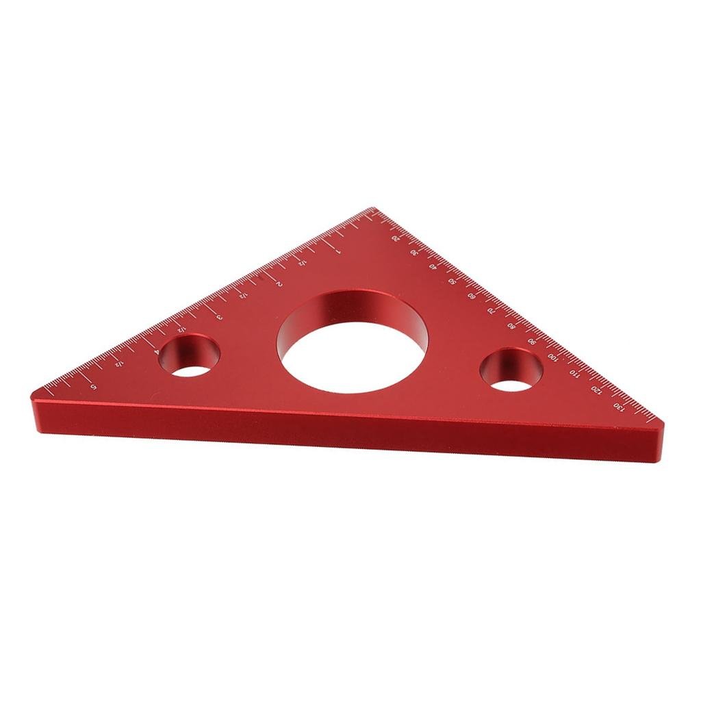 Aluminum Alloy Right Angle Ruler DIY Woodworking Triangle Ruler Measuring Gauging Tool