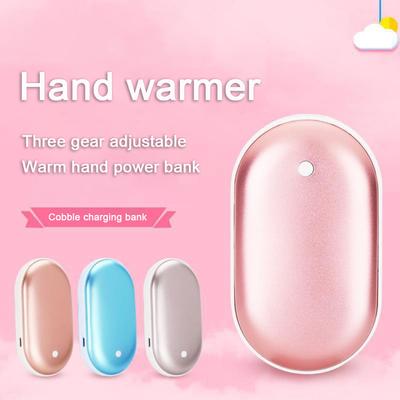 Winter Mini Hand Warmer 5000mAh USB Rechargeable Cell Phone Warmer Portable Electric Heater Mobile Power Bank For Girls Boys Gifts