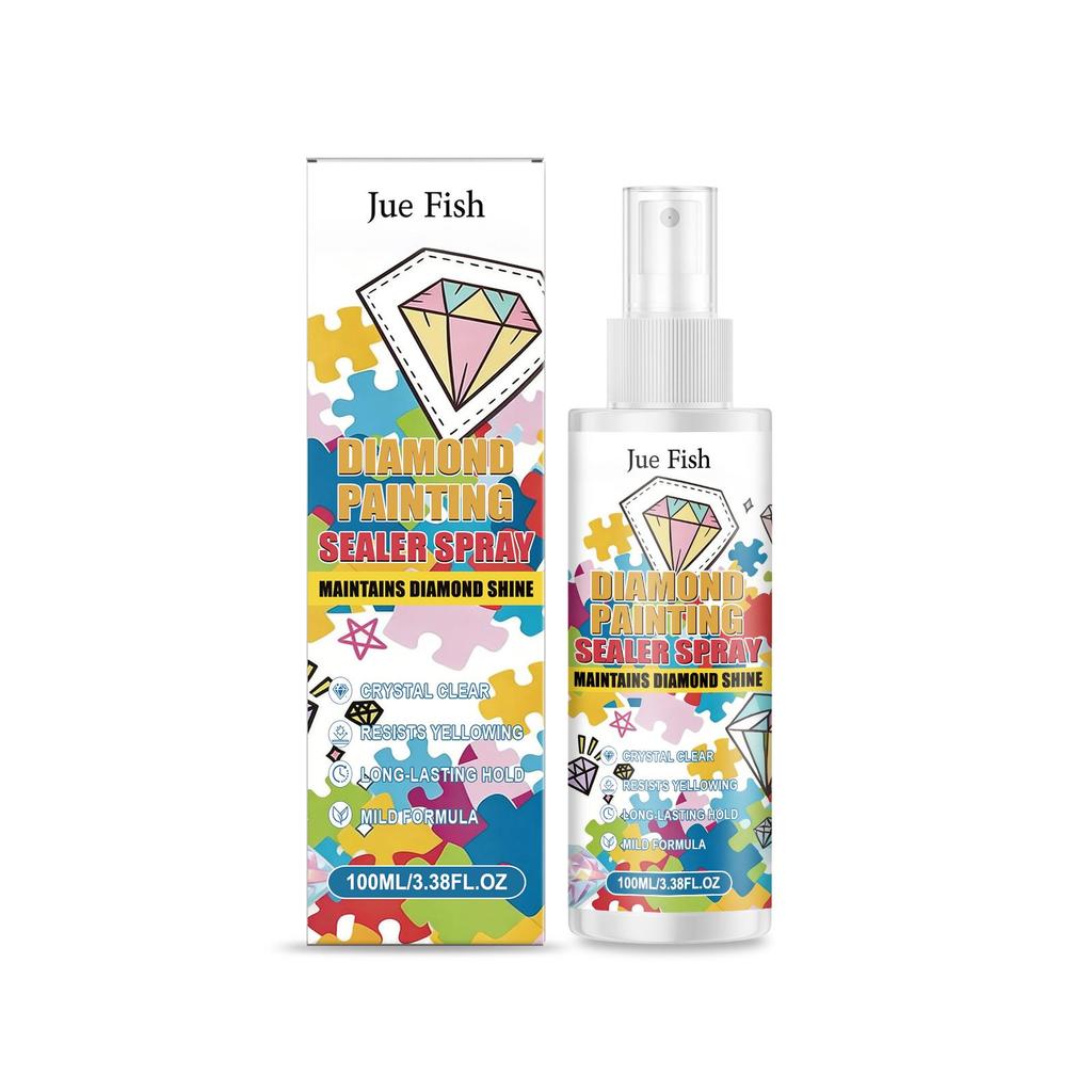 Spray Sigillante per Pittura Diamante - Rivestimento Trasparente Antipolvere e Anti-Sbiadimento - Finitura Protettiva Trasparente per Artigianato Fai-da-Te e Opere d'Arte