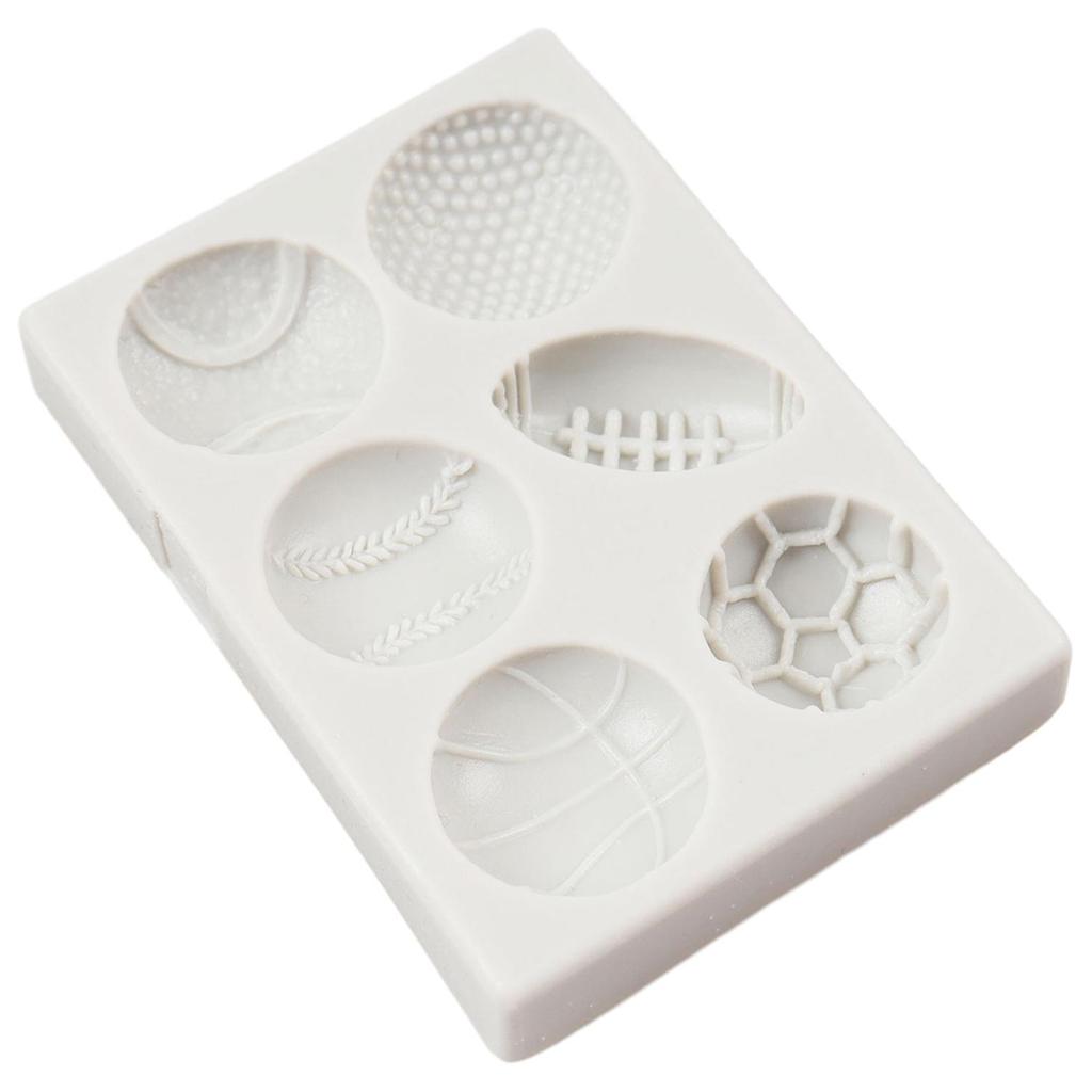 Sports Ball Silicone Mold Football Baseball Basketball Fondant Molds Cake Decorating Tools Theme Cake Dessert Decorated Chocolate Candy Mold