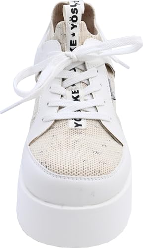 Yosuke Platform Shoes, Women's, White, Size 24.5cm, 2710035