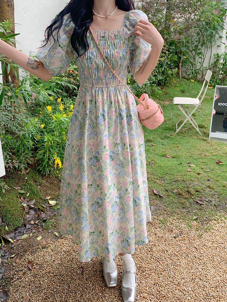 Sweet Girl Floral Midi Dress: Plus Size, Waist-Cinched, Gentle Style for Summer 2026