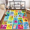 Alphabet Animal Adventure Rug Non-slip Rug Suitable for Living Room and Bedroom Sofas.