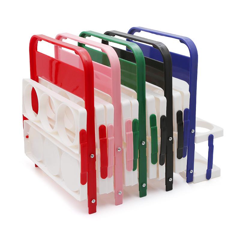 Two-Tone Foldable Beer & Wine Carrier | Portable Outdoor Rack & Storage Basket