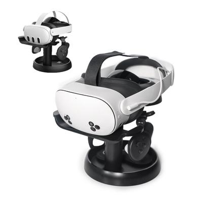 AMVR VR Stand for Quest VR2 VR Headset Stand for 2 Headset and Controller 3S/Quest 3/PICO 4/Vision Pro/PS - Accessory, Quest/Quest (Black)