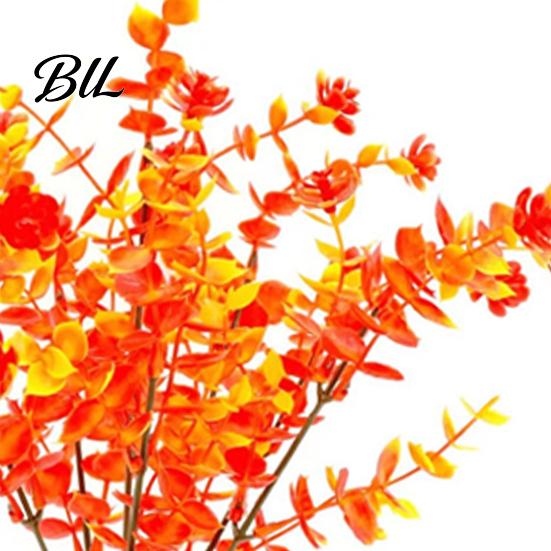 Artificial Flower with Eucalyptus Leaf Fall Leaf, Lifelike Faux Plants, Long Lasting Fake Plants UV Resistant for Autumn Thanksgiving Harvest Festival