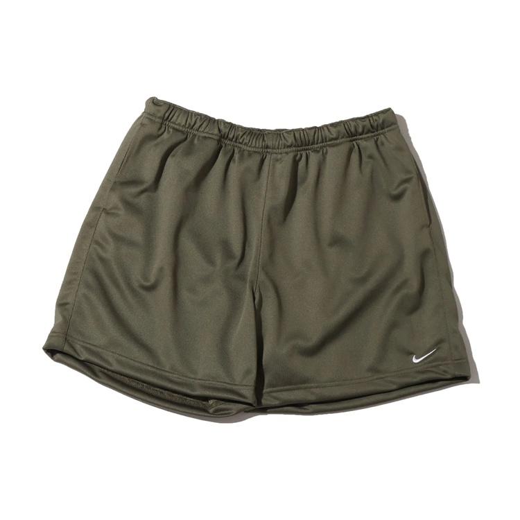 Men s Nike Solid Color Minimalistic Elastic Waistband Logo Medium Olive Shorts DH4658-222 M