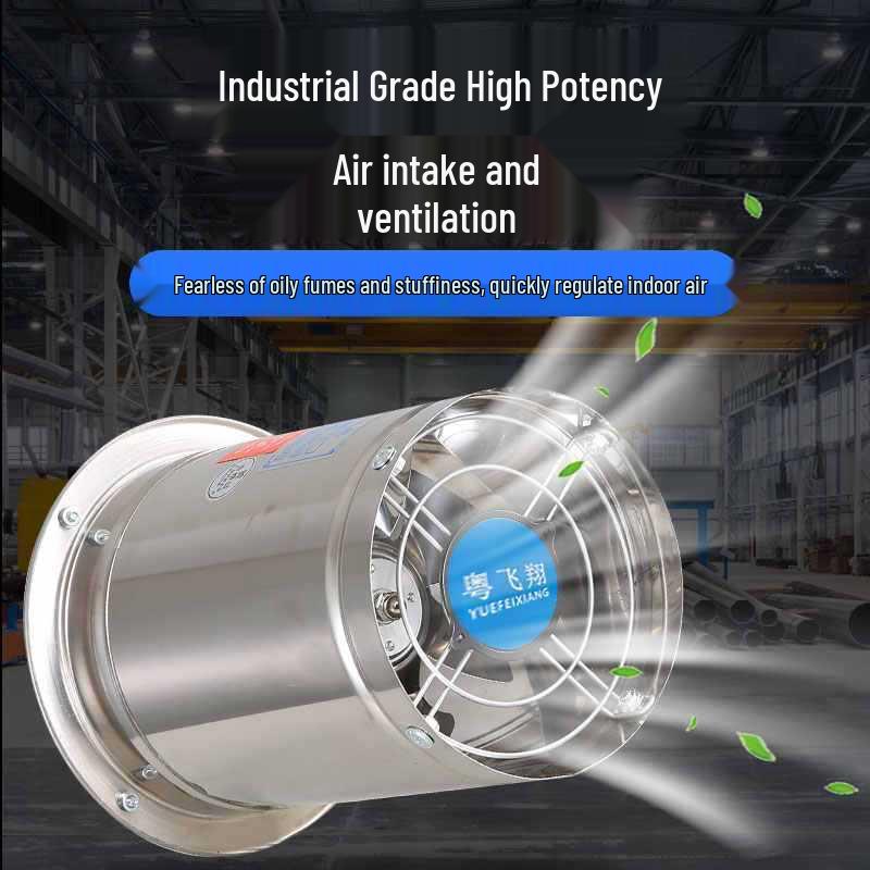 Stainless Steel Axial Flow Exhaust Fan for Restaurant and Stall Ventilation
