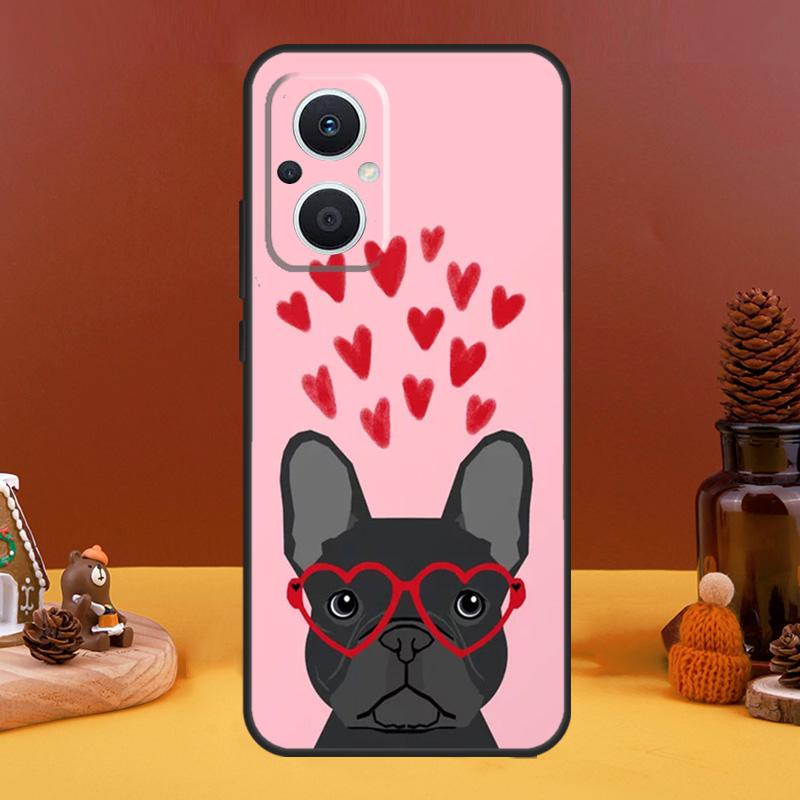 Cute French Bulldog Case For OPPO Reno 8T 4Z 5Z 10 Pro 11 F 4 5 6 7 8 Lite OPPO Find X5 X6 Pro X2 X3 Lite Cover