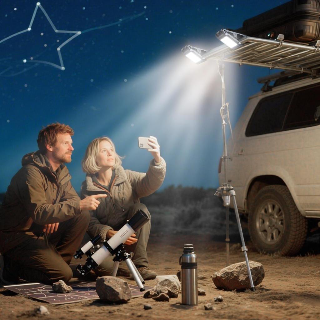 Intelligent Sensing Solar Clip Lamp Outdoor Courtyard Lamp Garden Lighting Solar Wall Lamp Portable Camping