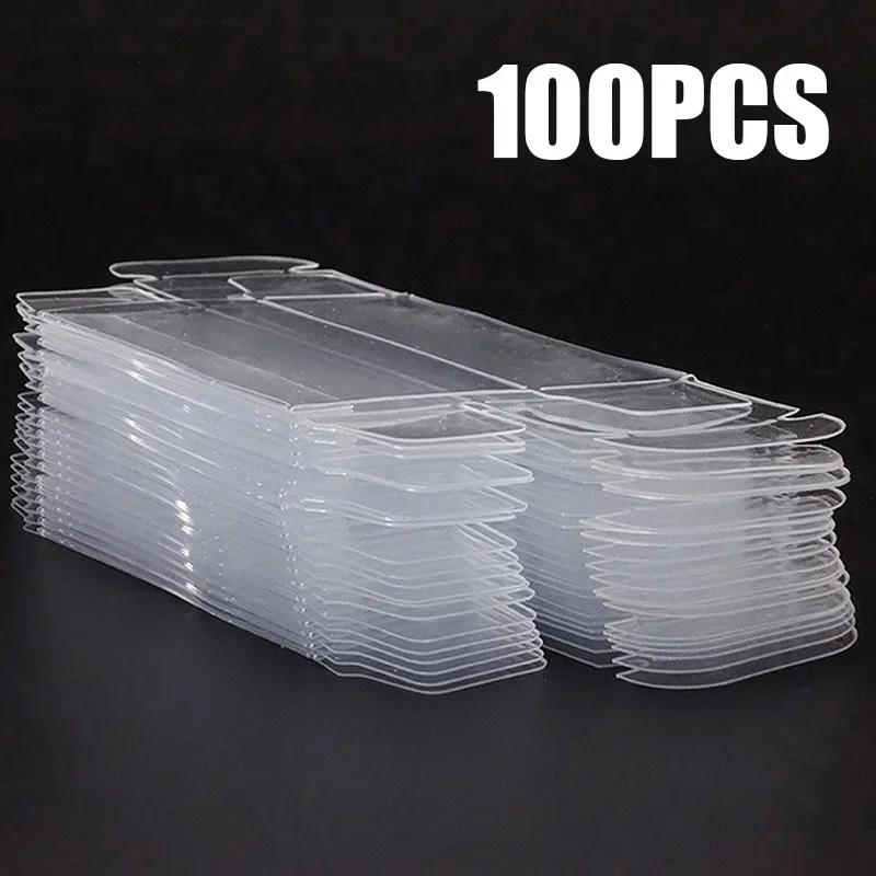 50/100 шт. ПВХ витрина пластик небольшой прозрачный ящик для хранения для спичечных коробков модель автомобиля пылезащитный контейнер для игрушек принадлежности 30x40x82mm