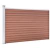 WPC Garden Fence 175 X 105 Cm Brown