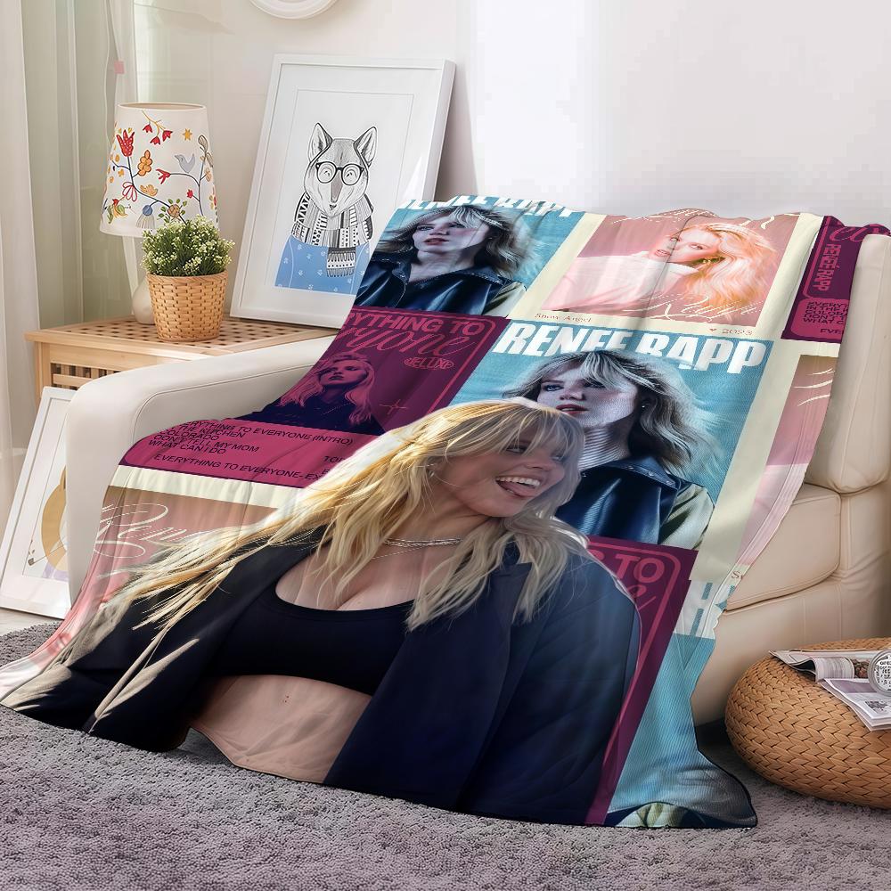 American singer R-Renee Rapp Blanket For Sofa Office Bed Plane Travel Sleep Read Relax Camping Soft And Warm