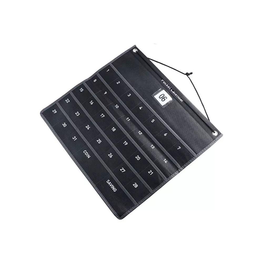 New Monthly Calendar Pocket Calendar Wall-mounted Non-woven Fabric Calendar Bag with Pockets Durable Numbered Storage Bag