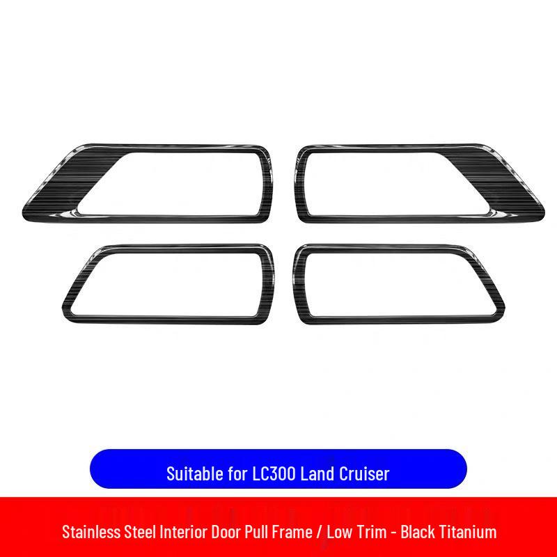 Stainless Steel Inner Door Handle Trim for Land Cruiser LC300 (2022-2026) Land Cruiser LC300 High Version