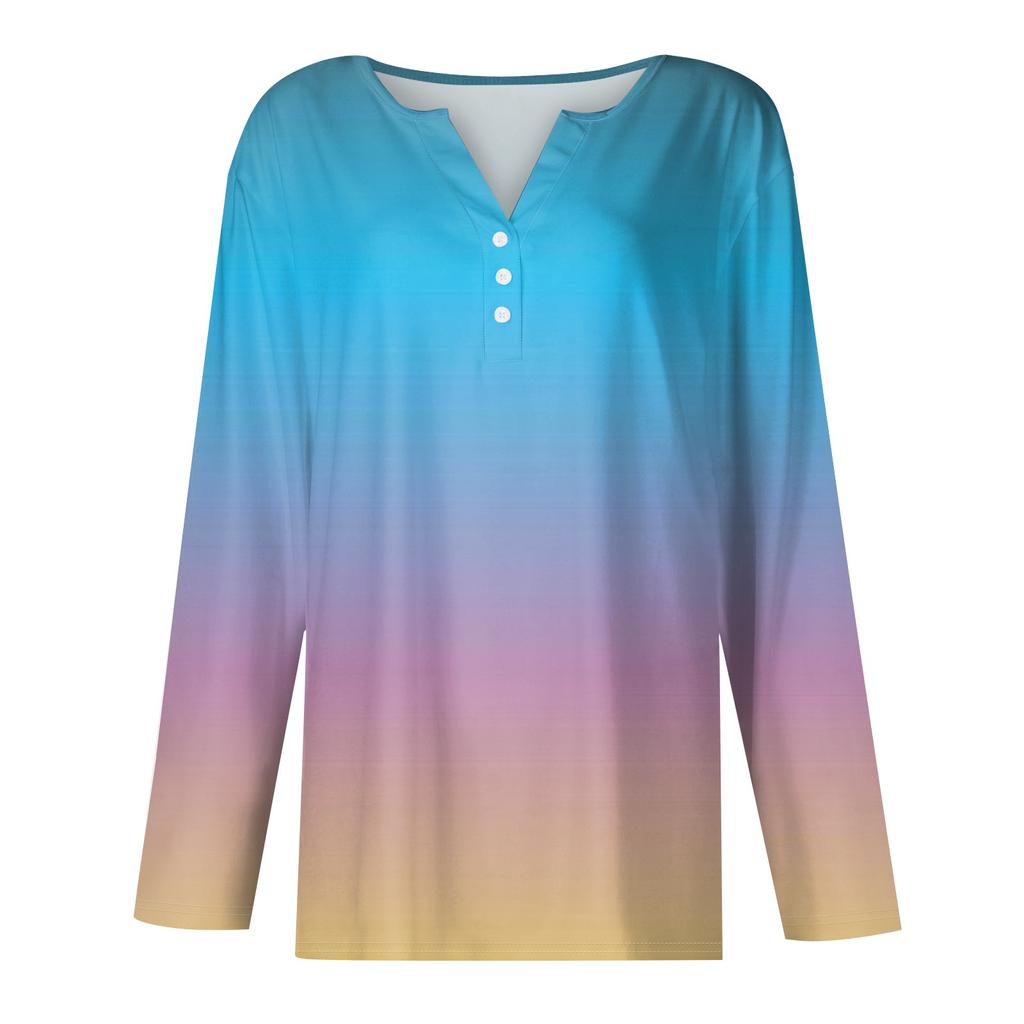 Damska koszulka z krótkim rękawem, z nadrukiem kwiatowym, z długim rękawem, na co dzień, weekendowo, modnie, z dekoltem w serek, regularna góra