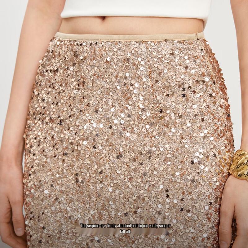 VEROMODA Sequin Slim Short Skirt