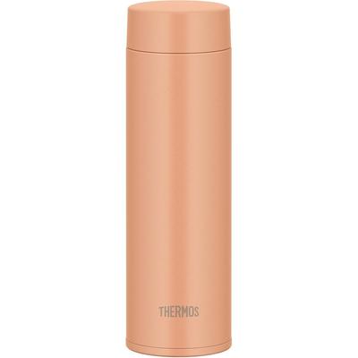 Thermos Vacuum Insulated Portable Mug 480ml Pale Orange Integrated Lid Easy-to-Clean Design. All Parts Dishwasher Safe. Stainless Steel Bottle JOQ-480