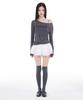 Alkialka Sheer Long Sleeve (Charcoal)