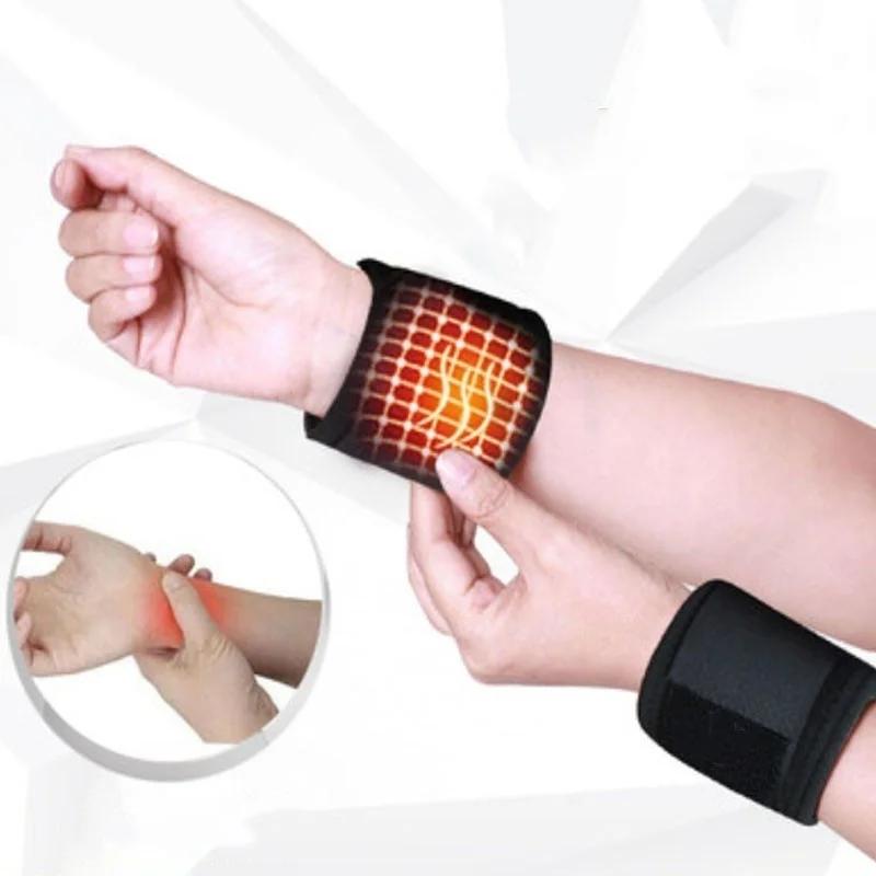 

New Magnetic Therapy Self-Heating Wrist Support Brace Wrap Heated Hand Warmer Compression Pain Relief Wristband Belt Muñequeras