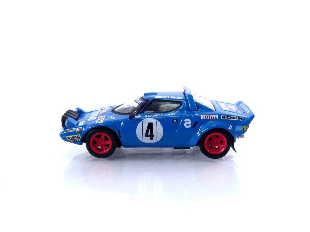 TrueScale Miniatures MINI GT Scale Lancia Stratos HF Monte Carlo Rally 1979 Winner Finished Model 1/64 #4 (Left-Hand Drive)