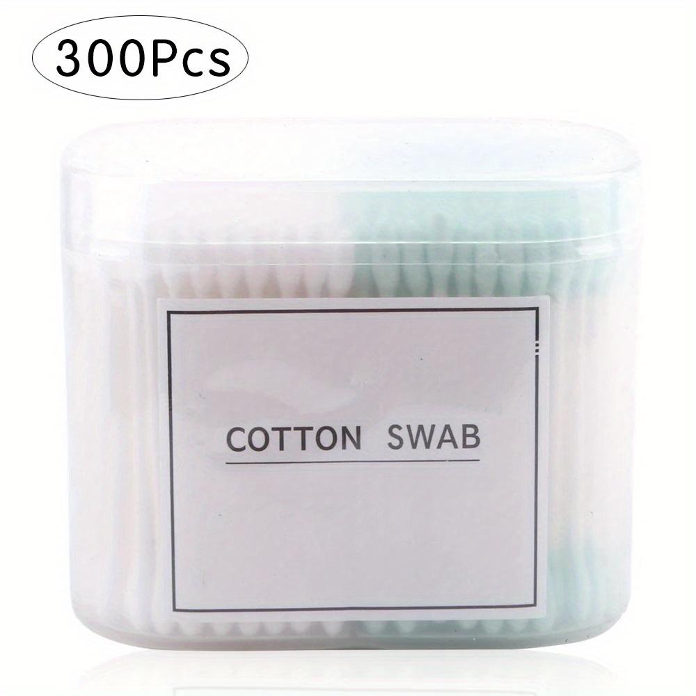 

300Pcs Disposable Double Head Wood Cotton Swab Lipstick Ear Swab Cleaning Cotton Buds Makeup Sticks Cotton Swabs Tools