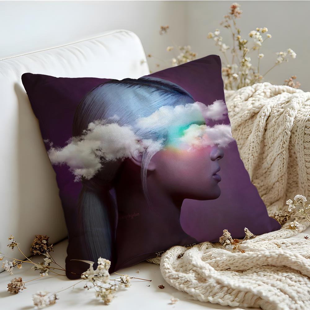 Cushion Cover Linen SkinFriendly Soft Decorative Case for Sofa Home Decor Singer AAriana Grande Pillow cover