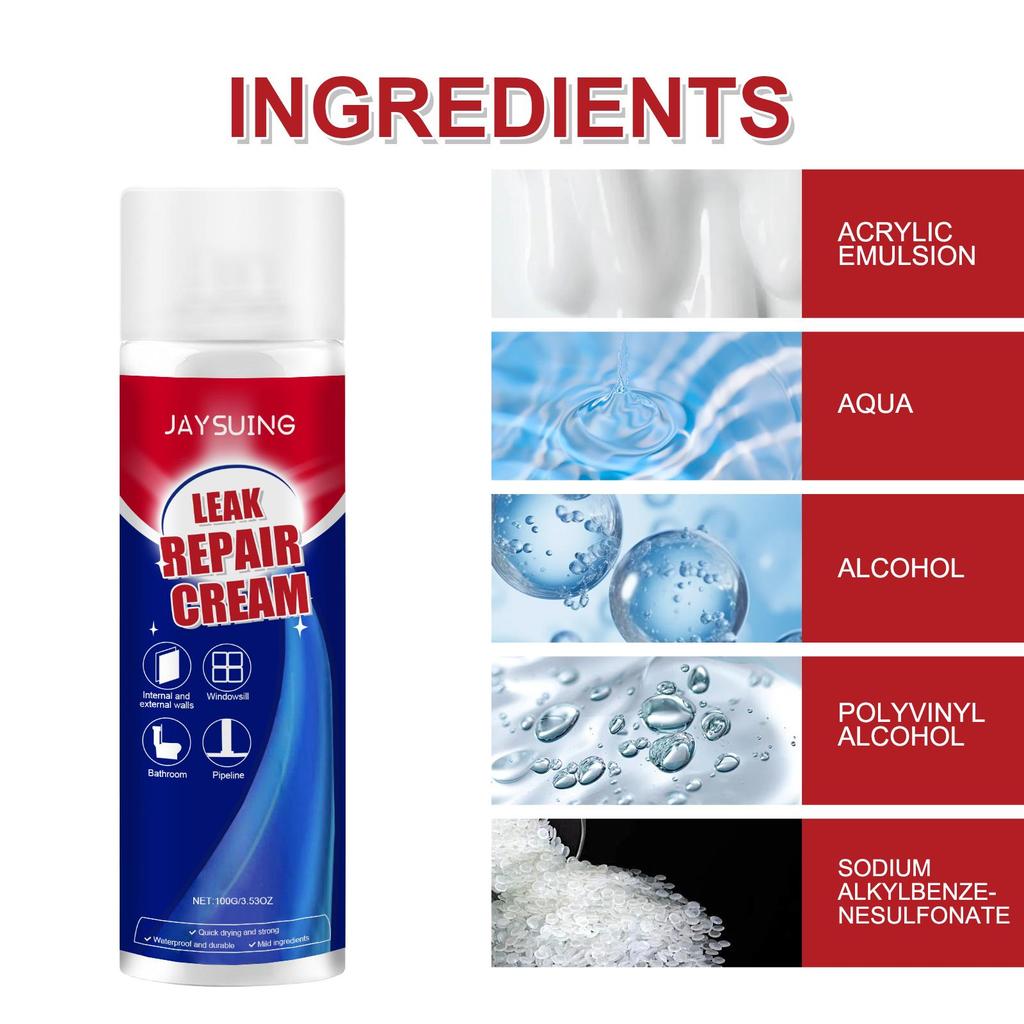 Leak Repair Agent Bathroom Pipe Wall High Temperature Resistant Waterproof Moisture Proof Crack Sealant