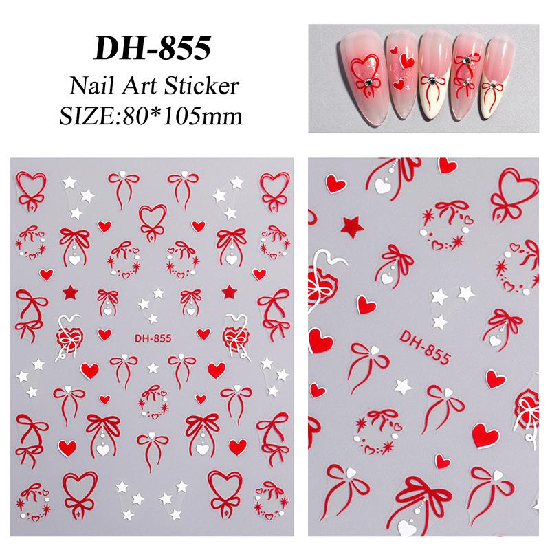 

Nails Charming Decoration Shiny Glitter French Lines Nails Stickers Waves Curve Ribbon Silver Gold Stripes Manicure Decals