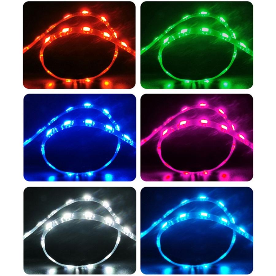 5V 3PIN ARGB/4 PIN RGB LED Soft Bar for PC Case Computer Chassis RGB LED Light Strip 40cm Magnetic Multicolor  1pc