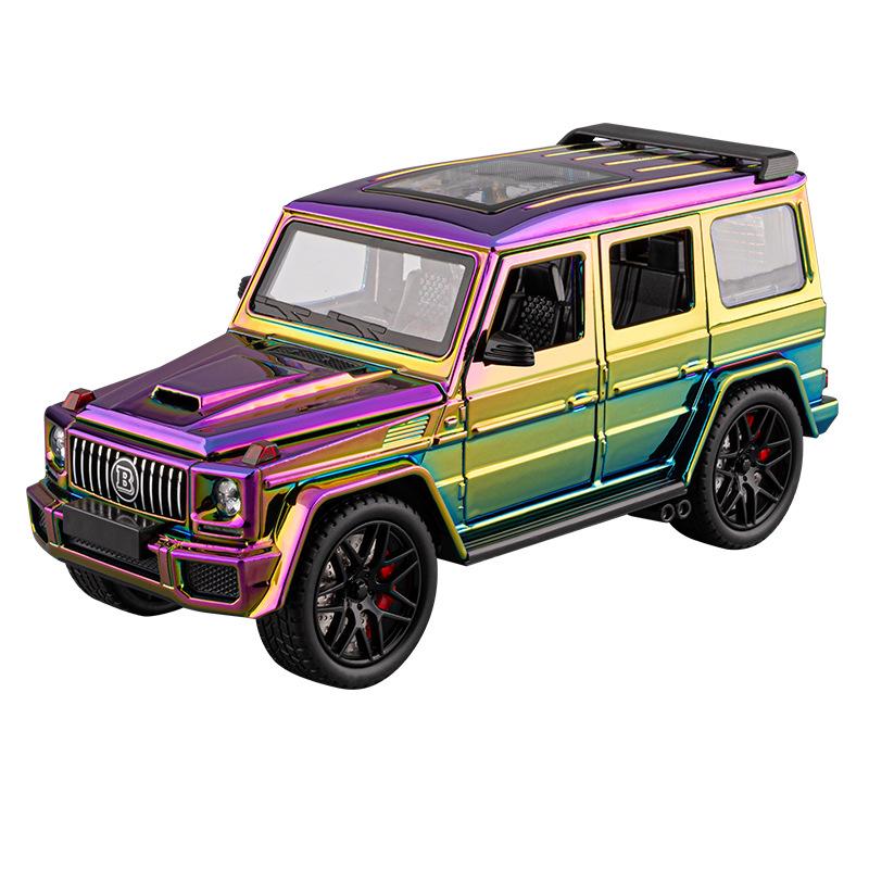 Modellino Auto in Lega Benzs G63 AMG SUV 1/24 con Suono e Luci Pull Back Giocattolo per Bambini Oggetti da Collezione Regalo di Compleanno