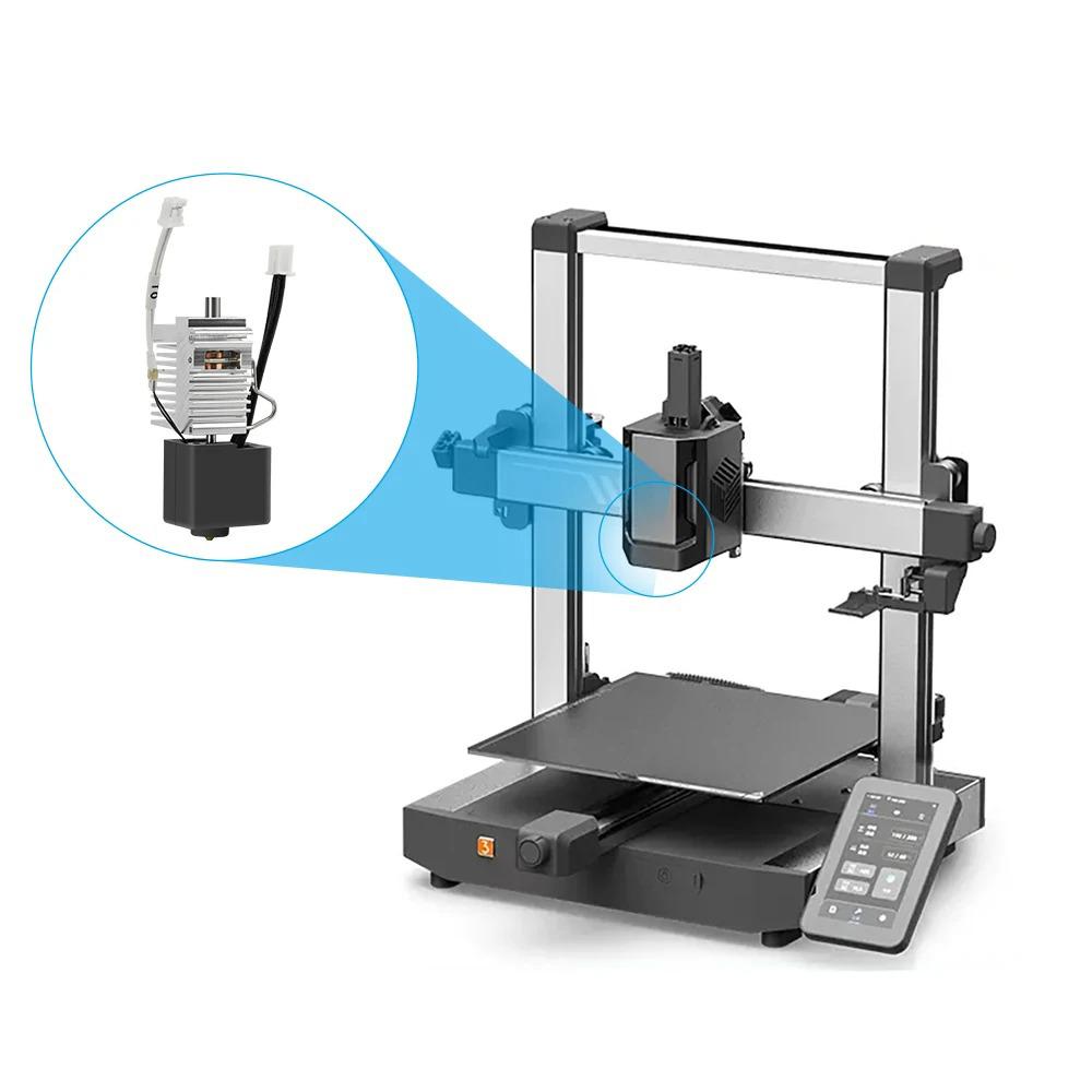 Kobra 3 Hotend 3D Printer Extruder Print Head Kit 24V 50W with 0.4mm Hard Steel Nozzle Support High