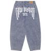 NOMANUAL Raw Vision Jeanshose   Weiß Blau