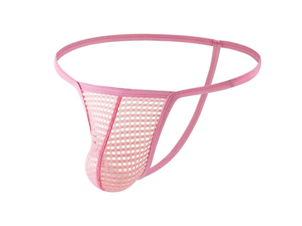 String taille basse en maille pour homme, sous-vêtement sexy et respirant pour les soirées en boîte - E108