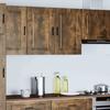 VidaXL Porto Wall-mounted Kitchen Cabinet Smoked Oak Engineered Wood, Kitchen Wall Unit, Cabinet for Kitchen Wall, 854072