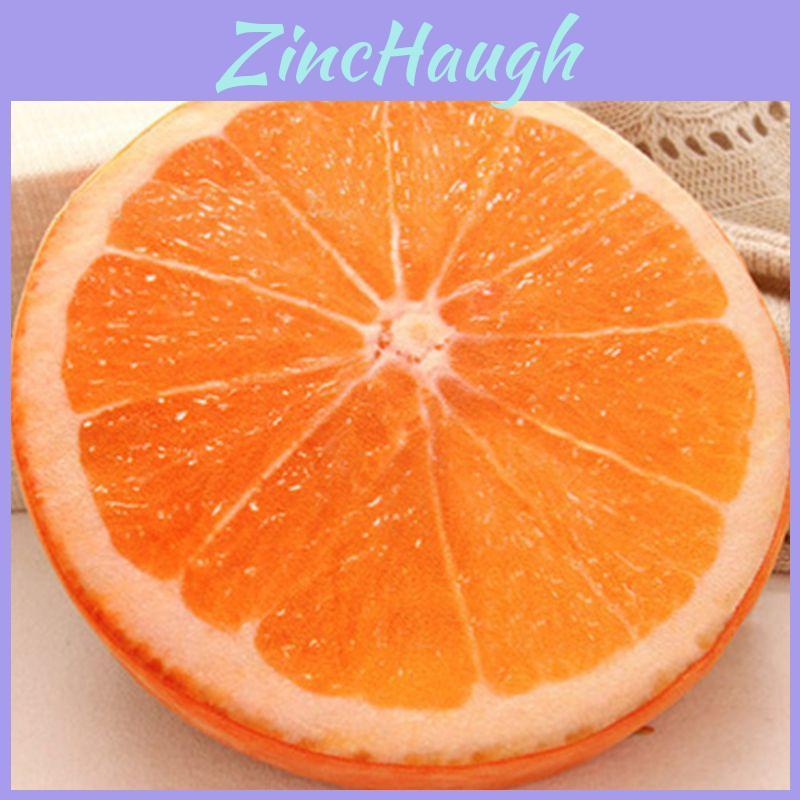 Fruit Slice Cushion With Vibrant Print And Fluffy Plush Material For Living Room And Bedroom Relaxation