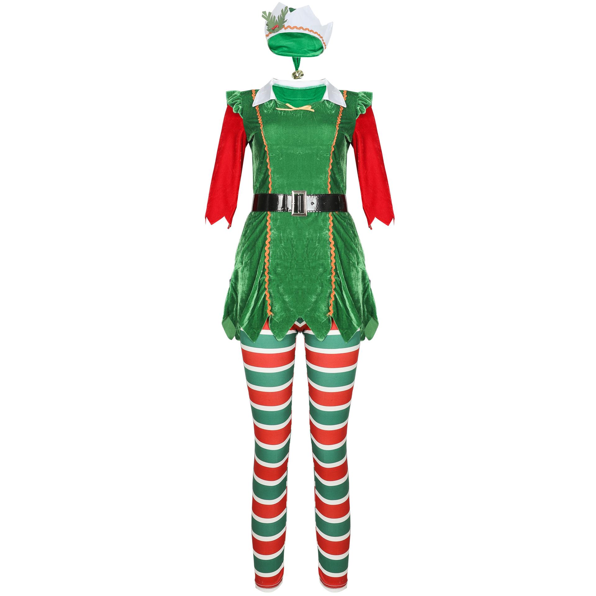 

- Striped Christmas pants, long sleeves 2025 new European and American Christmas clothing cos Christmas clothing performance clothing S