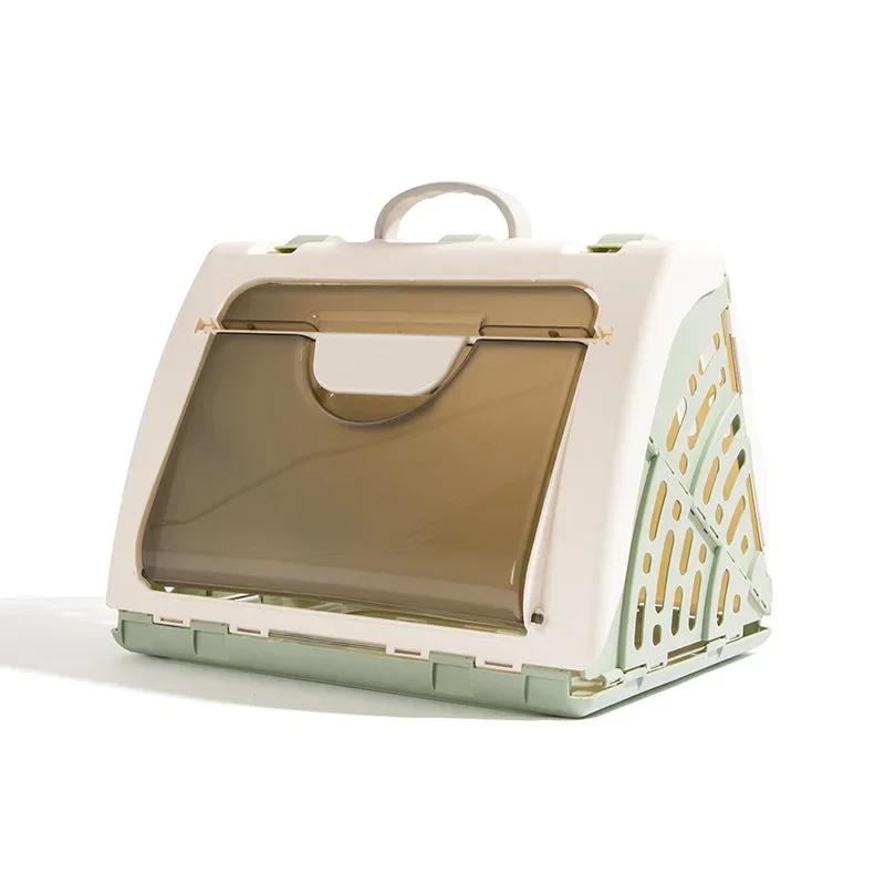 

Портативная клетка для кошек, переносная надувная камера для домашних животных, складное гнездо для кошек, переносная дышащая сумка для животных в машину 36.5x 42x 35.5cm