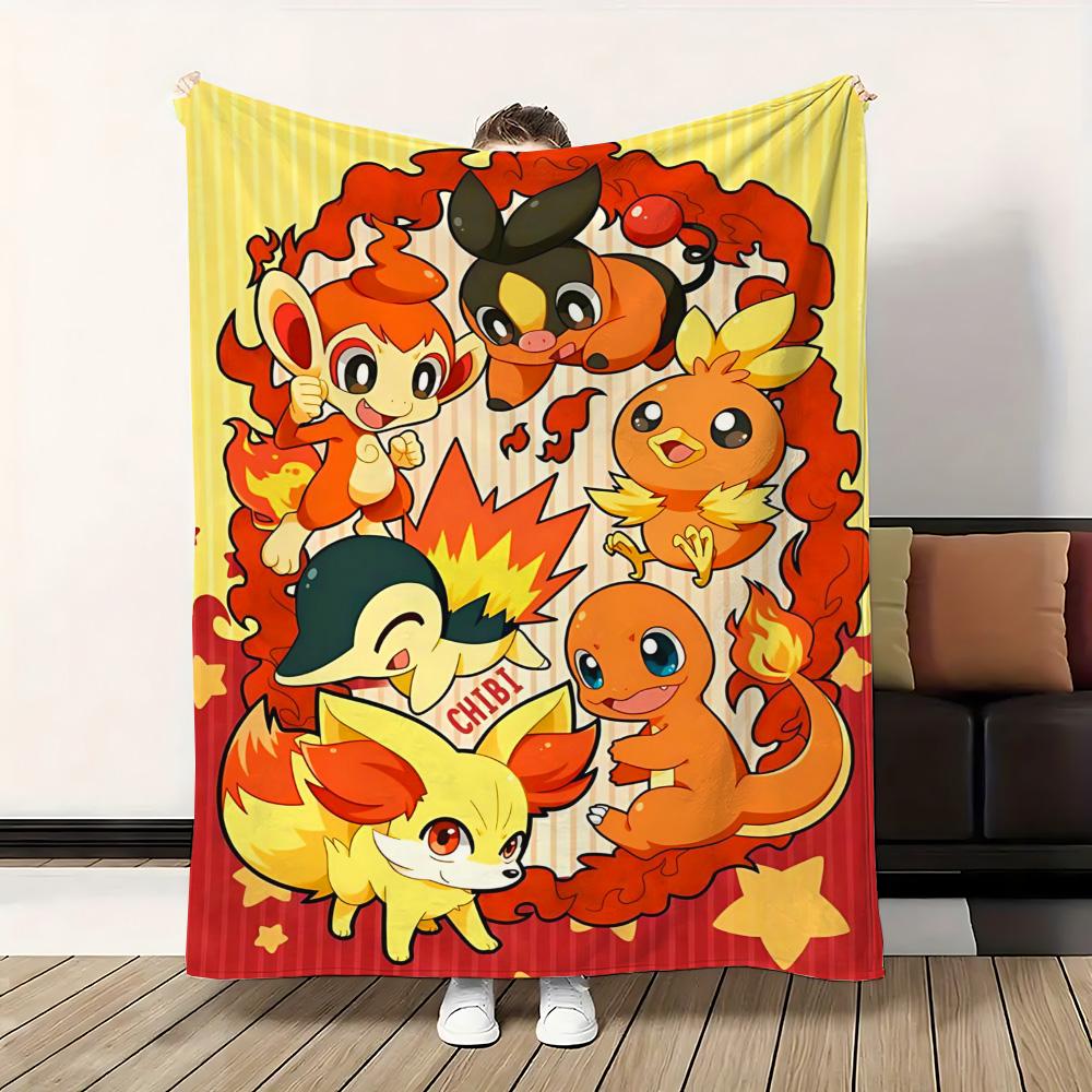 

Cushion Blanket Sofa Winter Kawaii Pokepokes Bedroom Decoration Bedspread on the Bed Fluffy Soft Blankets Home Throw Warm Knee 30x40in