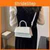 Stylish Simple Shoulder Bag Fashionable Retro Handbag Small Square Purse For Fall