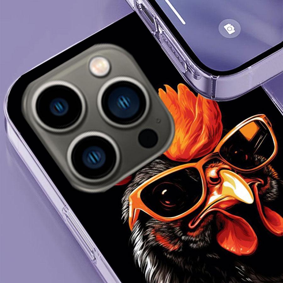 Cool Rooster Making Money Phone Case For Iphone 17 Air 15 Pro 14 Plus 16 Pro Max 17E 16E 12 13 Mini 11 Cover Cute Fundas