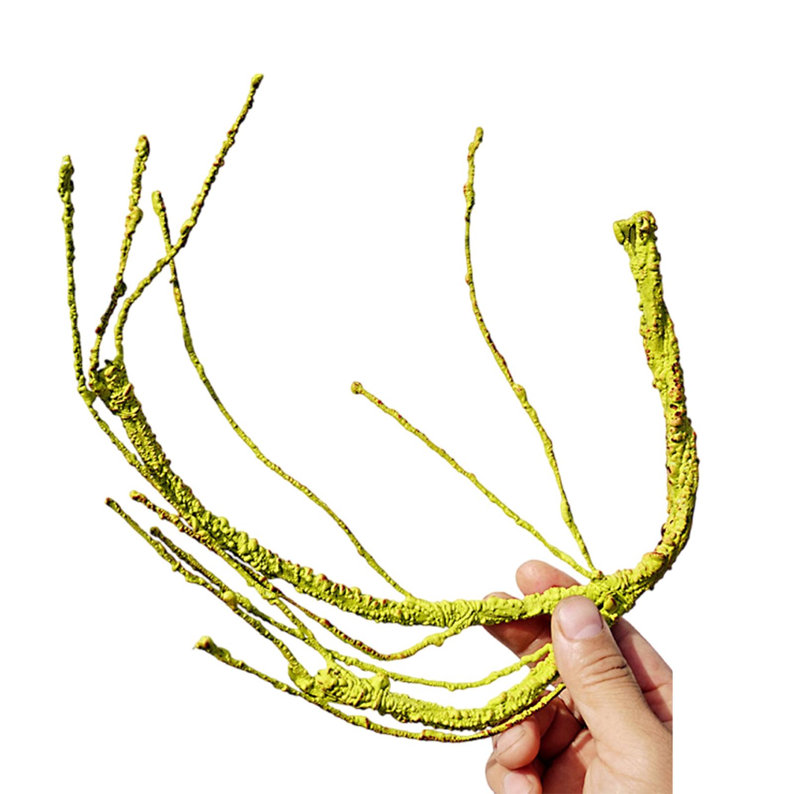 

Рептилии Растение Скрыть Виноградная Ветка Листья Террариум Джунгли Среда обитания для Ящериц Гекконов Змея Декоративное Ложное Растение C