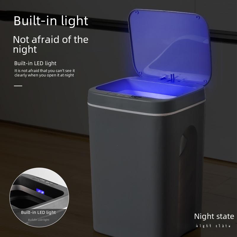 Smart Induction Waterproof Bathroom Trash Can