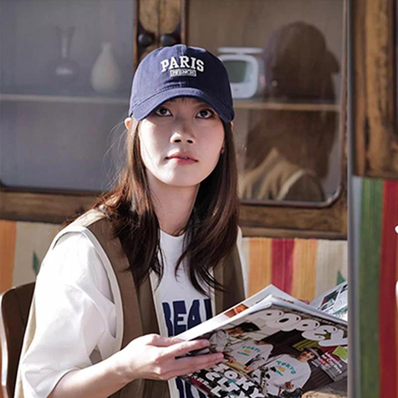 Embroidery Baseball Couple Alphabet Sun Hat Male And Female Sports Student Adjustable Travel Style Casual Cap